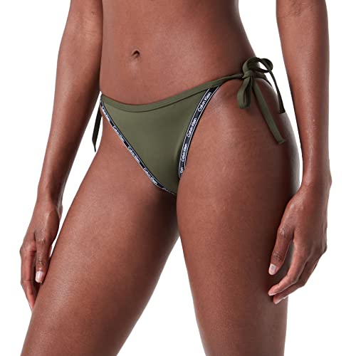 Calvin Klein Damen Side Tie Bikini KW0KW01711 String-Seitenschnürung, Grün (Crocodile Green), M von Calvin Klein Jeans