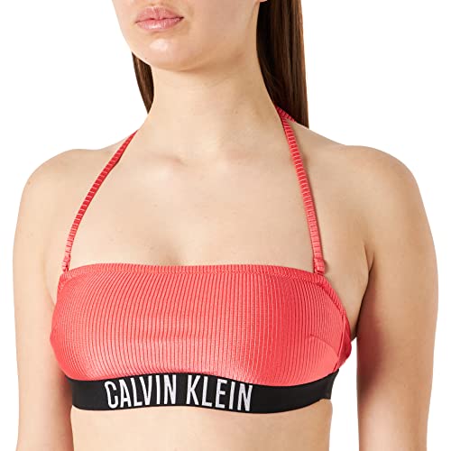 Calvin Klein Damen RP KW0KW01899 Bandeau, Rot (Coral Crush), S von Calvin Klein Jeans