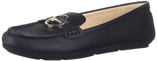 Calvin Klein Women's Layne Loafer Flat, Black Leather 967, 37 EU von Calvin Klein