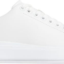 Calvin Klein Damen Leder Sneakers In Weiß von Calvin Klein