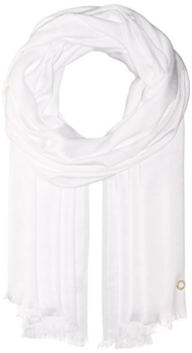 Calvin Klein Damen Solid Lightweight Pashmina Mode-Schal, Eierschale, Einheitsgröße von Calvin Klein