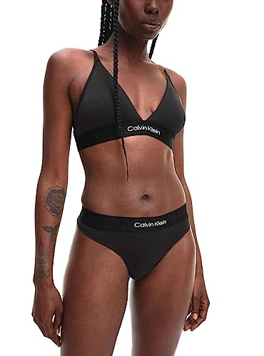 Calvin Klein Damen Lght Lined Triangle 000QF6990E Triangel-BHS, Undurchsichtige, Schwarz (Black), S von Calvin Klein Jeans