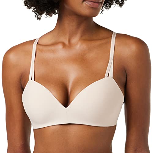 Calvin Klein Damen Push-Up BH Lift Demi ohne Bügel, Beige (Beechwood), 85B (38B) von Calvin Klein