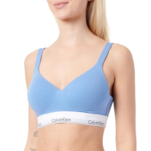 Calvin Klein Damen Lift Rolling Change 000Qf7900E Bralette, Blue (Glacier), XL von Calvin Klein