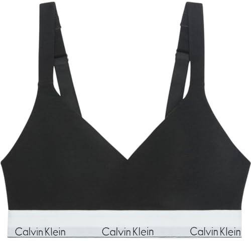 Calvin Klein Damen Bralette Lift mit Logobund, Schwarz (Black), S von Calvin Klein
