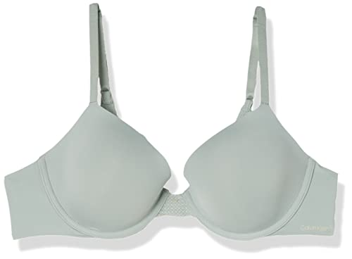 Calvin Klein Damen Lightly Lined 000QF9005E Demi-Plunge-BHS, Tief, Grün (Sage Meadow), 34E von Calvin Klein