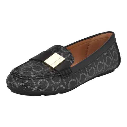 Calvin Klein Damen Lisa Loafer Flat, Black Multi 002, 37.5 EU von Calvin Klein