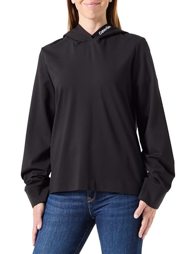 Calvin Klein Damen Logo Elastic Milj20J224722 Pullover-Sweatshirt, Ck Black, XL von Calvin Klein