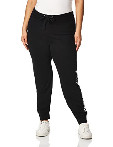 Calvin Klein Damen Logo Jogger Sweatpants Trainingshose, Ultra Black, X-Groß von Calvin Klein