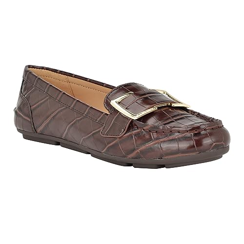 Calvin Klein Damen Lydia Slipper, Braun Croco 204, 38 EU von Calvin Klein