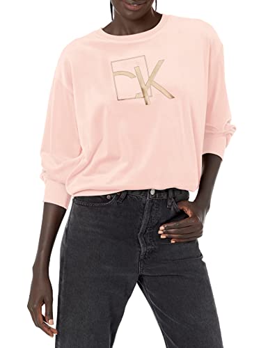 Calvin Klein Damen M2xhk836-bsh-xs Sweatshirt, Blush, X-Klein von Calvin Klein