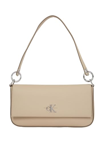 Calvin Klein Damen Minimal Monogram Shoulderpouch25 K60K613048 Umhängetasche, Grey (Crockery) von Calvin Klein