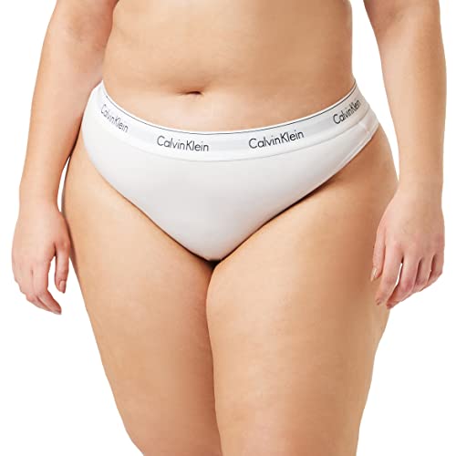 Calvin Klein Damen String Thong Unterwäsche, Weiß (White), L von Calvin Klein