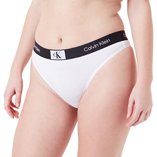 Calvin Klein Damen String Tanga, Weiß (White), M von Calvin Klein