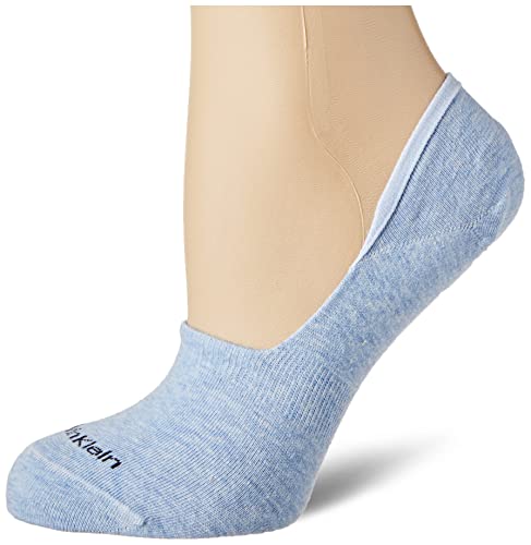 Calvin Klein Damen Footie Socken, Blau, 35/38 (2er Pack) von Calvin Klein