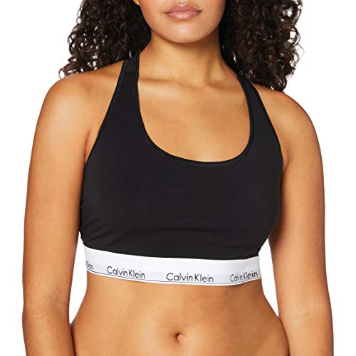 Calvin Klein Damen Modern Cotton Bralette BH, schwarz, Mittel von Calvin Klein