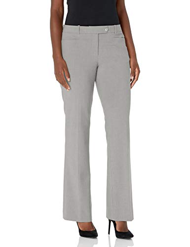 Calvin Klein Damen Modern Fit Lux Hose mit Gürtel - grau - 44 von Calvin Klein