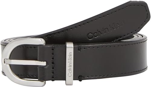 Calvin Klein Damen Must Metal Loop RND Belt 25MM Gürtel, Ck Black, 115 von Calvin Klein