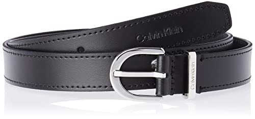 Calvin Klein Damen Must Metal Loop RND Belt 25MM K60K609610 Gürtel, Schwarz (Ck Black), 100 von Calvin Klein Jeans