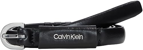 Calvin Klein Damen Must Metal LET Belt 15MM K60K611014 Gürtel, Schwarz (Ck Black), 80 von Calvin Klein