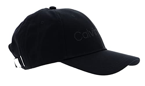 Calvin Klein Damen Must Minimum Logo Cap K60K610391 Kappe, Schwarz (Ck Black), OS von Calvin Klein