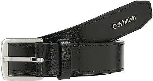 Calvin Klein Damen Gürtel 2,5 cm Ledergürtel, Schwarz (Ck Black), 75 Calvin Klein Damen Gürtel 2,5 cm Ledergürtel, Schwarz (Ck Black), 75 von Calvin Klein