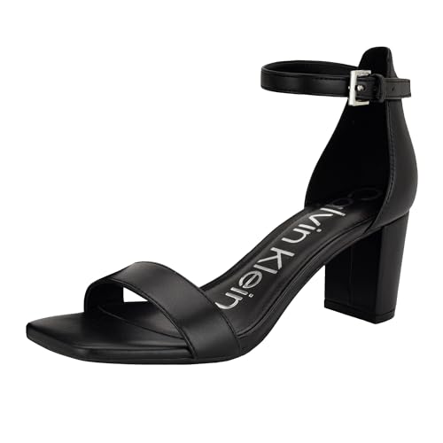 Calvin Klein Damen Nolene Sandale mit Absatz, Schwarz 002, 38 EU von Calvin Klein