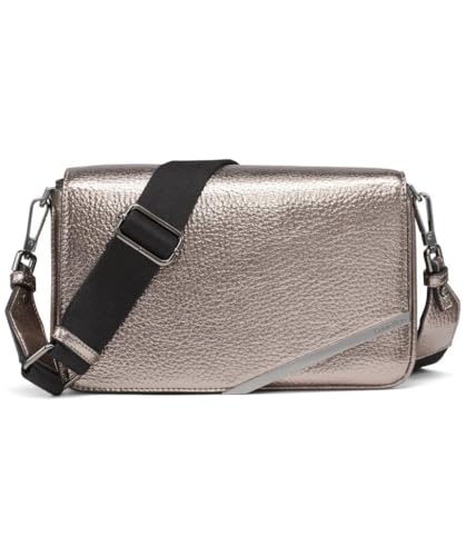 Calvin Klein Damen Organizational Flap Crossbody Ria Umhängetasche mit Organisationsklappe, Gunmetal von Calvin Klein