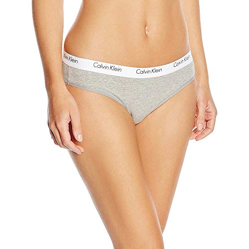 Calvin Klein Damen Panties CHEEKINI, S, Grau (GREY HEATHER 020) von Calvin Klein underwear