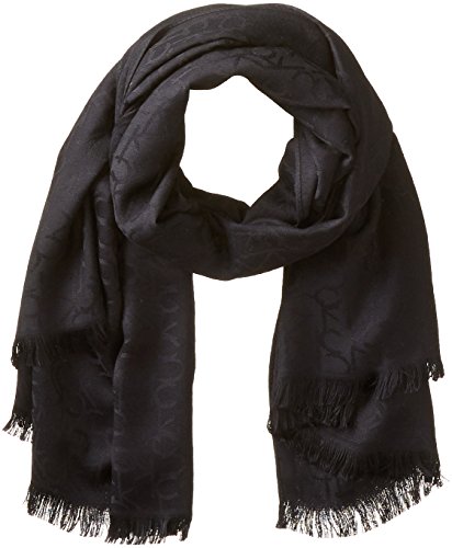 Calvin Klein Damen Pashmina Schal, schwarz, Einheitsgröße von Calvin Klein