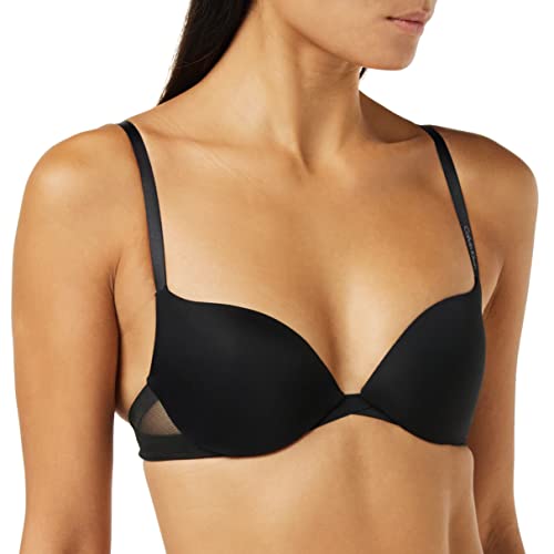 Calvin Klein Damen Plunge (ICON) Push-up BH, Schwarz (Black 001), 65C (Herstellergröße: 0C30) von Calvin Klein Jeans