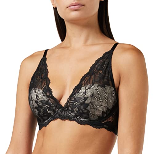 Calvin Klein Damen Plunge BH Light Lined mit Bügel, Schwarz (Black), 70C (32C) von Calvin Klein