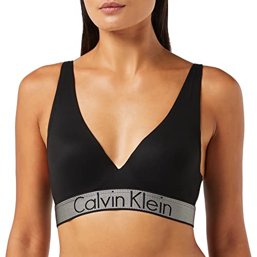 Calvin Klein Damen Plunge Push-Up BH, Schwarz (Black 001), (Herstellergröße: 0C34) von Calvin Klein Jeans