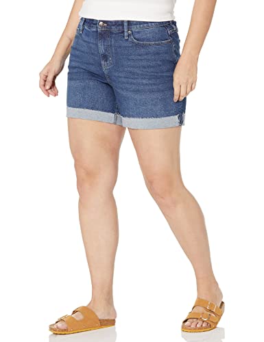 Calvin Klein Damen Plus Size High Rise Loose Fit 5-Pocket Styling Shorts, Santa Monica, 54 von Calvin Klein