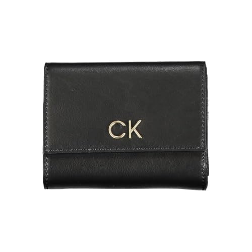 Calvin Klein Damen Portemonnaie Re-Lock Trifold mit Münzfach, Schwarz (Ck Black), Onesize von Calvin Klein