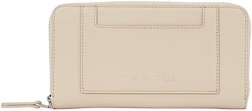 Calvin Klein Damen Portemonnaie Zip Around Groß, Elfenbein (Doeskin), Onesize von Calvin Klein