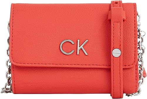 Calvin Klein Damen Portemonnaie zum Umhängen, Rot (Aurora Red), Onesize von Calvin Klein