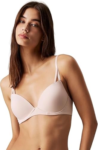 Calvin Klein Damen Push-Up BH Lift Demi mit Bügel, Rosa (Red Grape), 85C von Calvin Klein