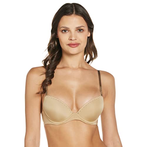 Calvin Klein Damen Push-Up BH SEDUCTIVE COMFORT TAILORED - CUSTOMIZED LIFT, Einfarbig, Gr. 80DD (Herstellergröße: DD36), Beige (DUNE I45) von Calvin Klein Jeans