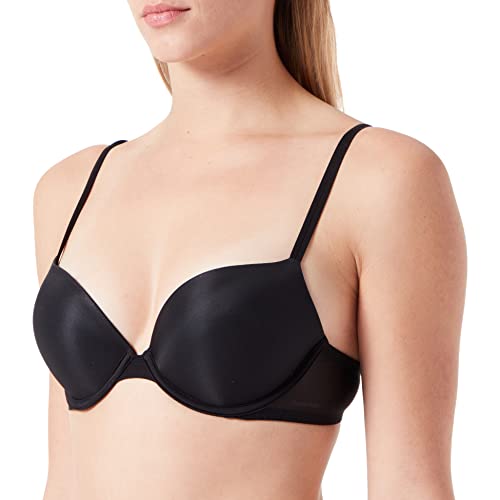 Calvin Klein Damen Push-Up BH mit Bügel, Schwarz (Black), 65D (30D) von Calvin Klein