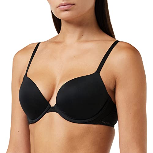 Calvin Klein Damen Push-Up BH mit Bügel, Schwarz (Black), 70C (32C) von Calvin Klein