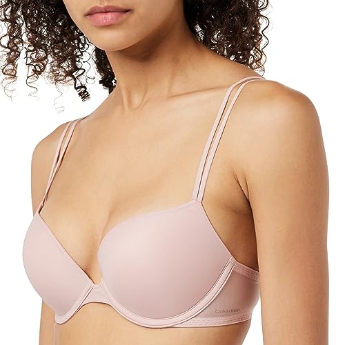 Calvin Klein Damen Push-Up BH Plunge mit Bügel, Rosa (Subdued), 70C von Calvin Klein