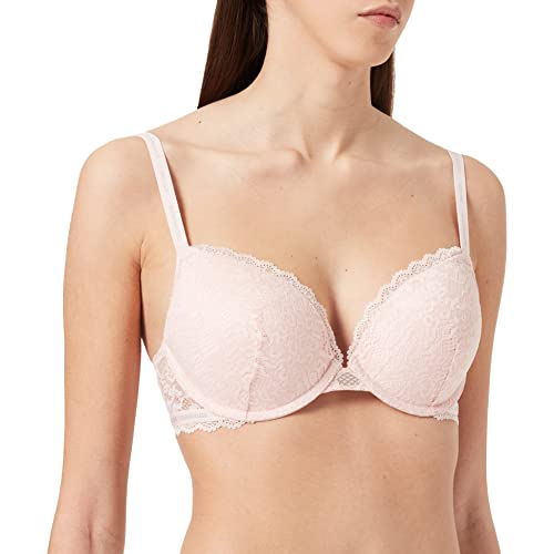 Calvin Klein Damen Push-Up Plunge-BH, Barely Pink, 75E von Calvin Klein