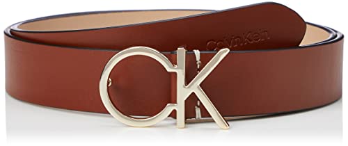 Calvin Klein Damen RE-Lock CK Logo Belt 30MM K60K609989 Gürtel, Braun (Cognac), 135 von Calvin Klein Jeans