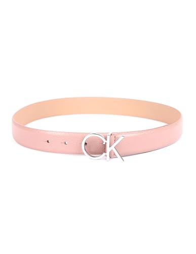 Calvin Klein Damen RE-Lock CK Logo Belt 30MM PBl Gürtel, Cafe Au Lait, 100 von Calvin Klein