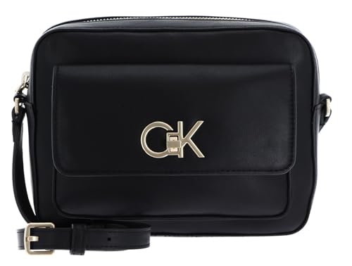 Calvin Klein Damen RE-Lock Camera Bag W/Flap K60K611083 Crossovers, Schwarz (Ck Black) von Calvin Klein