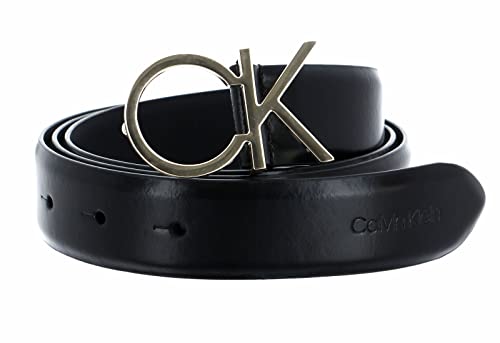 Calvin Klein Damen RE-Lock Logo Belt 30MM K60K610157 Gürtel, Schwarz (Ck Black), 115 von Calvin Klein