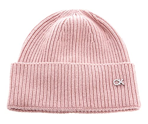 Calvin Klein Damen Re-Lock Beanie Mütze, Braun (Café au Lait), One Size von Calvin Klein