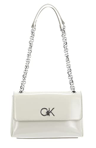 Calvin Klein Damen RE-Lock EW Conv Crossbody SAFF K60K609900 Taschen, Weiß (Ecru) von Calvin Klein