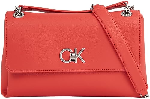 Calvin Klein Damen Tasche Kunstleder, Rot (Aurora Red), Onesize von Calvin Klein